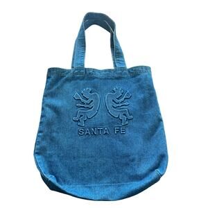 Vintage Santa Fe Denim Jean Tote Bag Made in USA